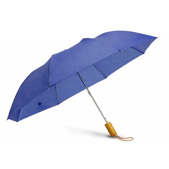 Paraguas automático plegable con mango madera