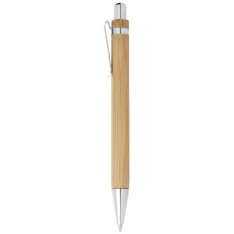 Bolígrafo publicitario de bambú.