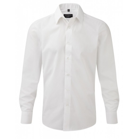 Camisa de trabajo Entallada de Hombre de Popelín / Camisas Corporativas