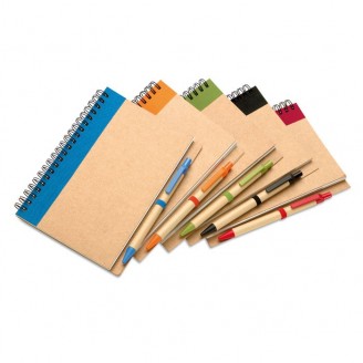 Juego cuaderno espiral y bolígrafo / Cuadernos Personalizados 