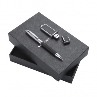 Set Memoria USB y bolígrafo Antonio Miro / Pen Drives Personalizados