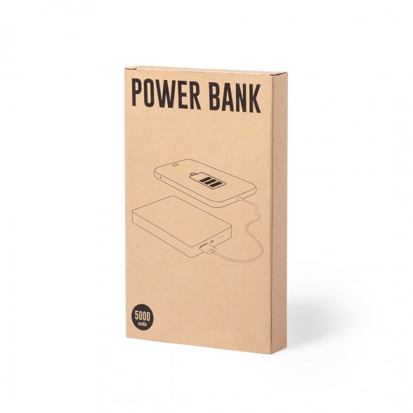 Power bank personalizada de Bambú 5000 mAh