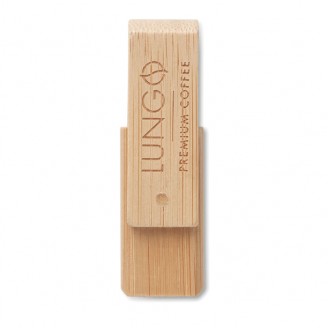 USB giratoria Bambú con personalización