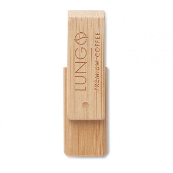 USB giratoria Bambú con personalización