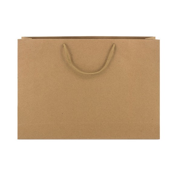 Bolsa cartón con asa de cordón 42x31,5x10 cm