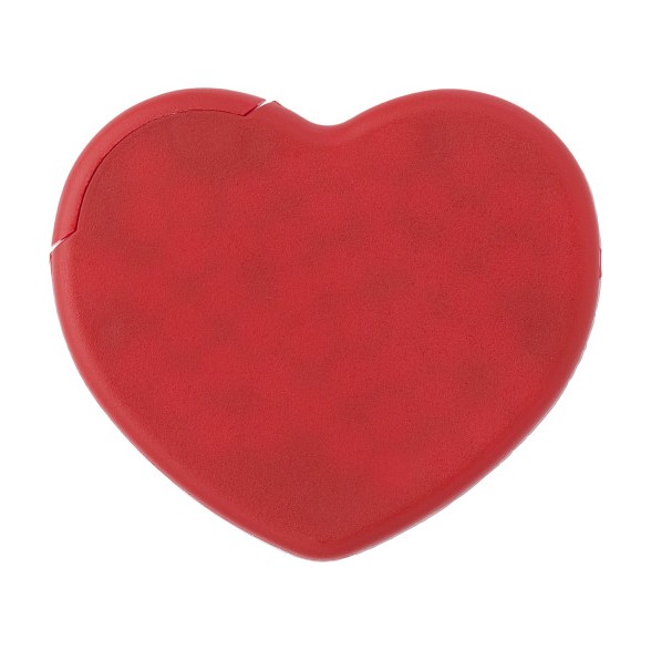 Caja de caramelos de menta con forma de corazón.