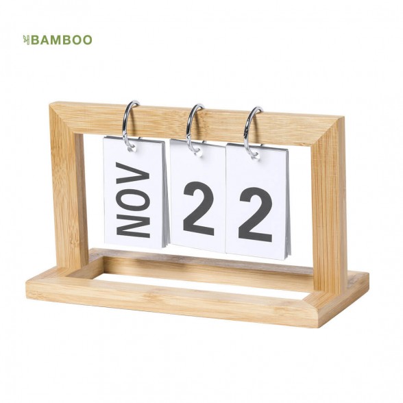 Calendario sobremesa perpetuo de Bambú
