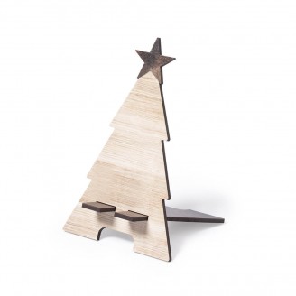 Soporte smartphone de madera Arbol Navidad
