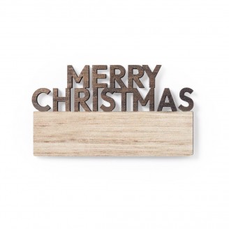 Imán de madera Merry Christmas