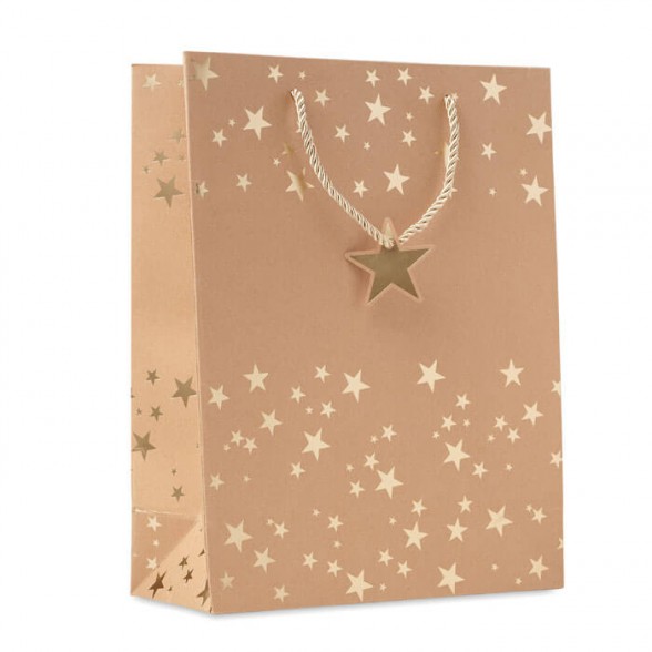 Bolsas papel para regalos con Motivos Navidad personalizadas 25x11x32 - ▷  Creapromocion