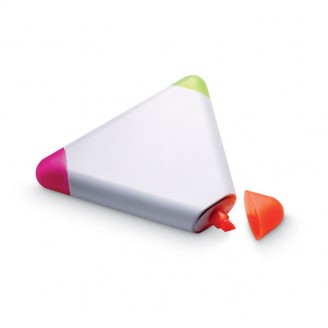 Marcador triangular con 3 colores