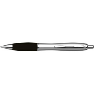 Bolígrafo publicitario de color plata con clip de metal