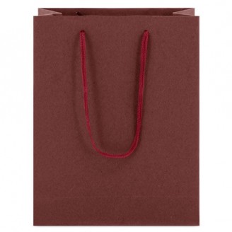 Bolsa cartón con asa cordón 15,5x21x6 cm