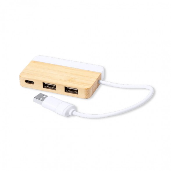 Puerto USB 2.0 de bambú y extracto de mármol