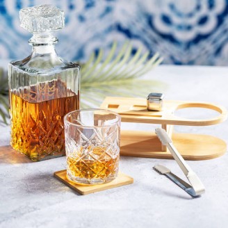Set whisky con vaso cristal alta calidad