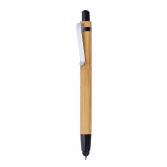 Bolígrafo bambú clip metal...