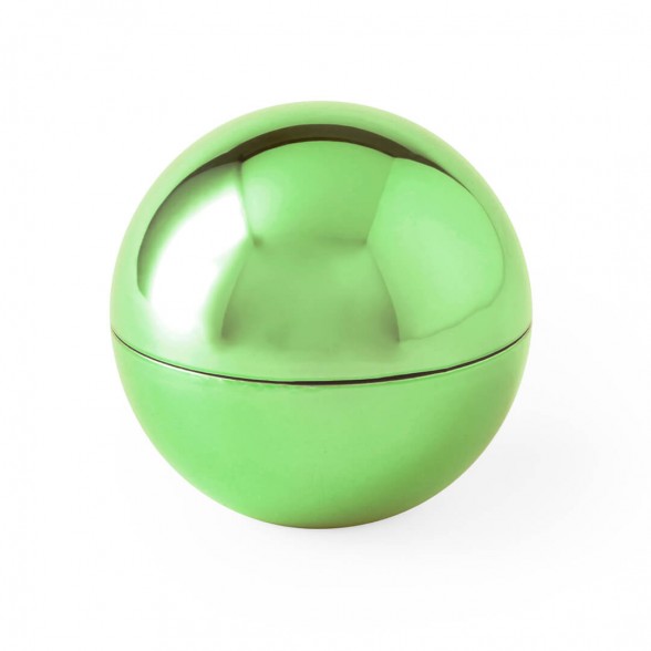 Bálsamo labial en esfera color metalizado