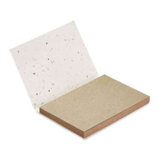 Blocs de notas de papel de semillas y hojas de papel hierba personalizados para merchandising