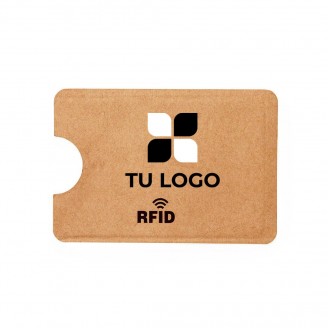 Tarjeteros baratos papel reciclado RFID personalizados para regalos publicitarios