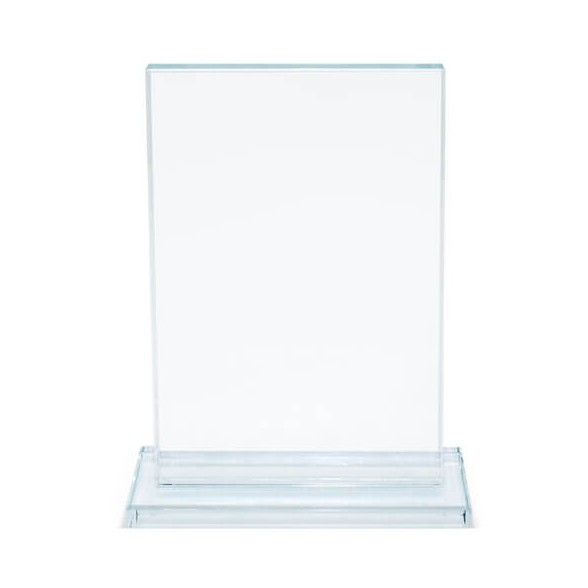 Trofeo cristal con estuche imantado 14x18x4,5 cm