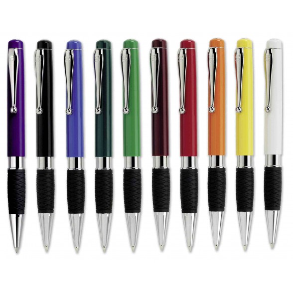 Bolígrafos publicitarios plástico Tethys Grip Color