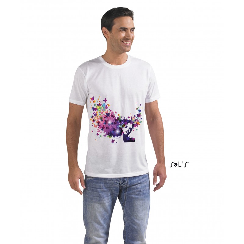 Camisetas unisex poliéster SUBLIMA. Camisetas personalizadas baratas - Creapromoción