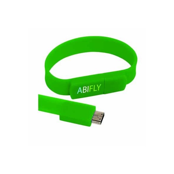 Memoria USB 2.0 pulsera silicona para publicidad / USB Personalizadas