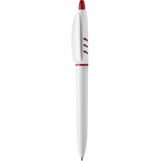 Bolígrafos publicitarios S30 White. Bolígrafos personalizados