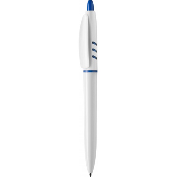 Bolígrafos publicitarios S30 White. Bolígrafos personalizados