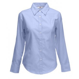 regional Verde Tubería Camisa de trabajo Oxford Manga Larga para Mujer / Camisas Corporativas - ▷  Creapromocion
